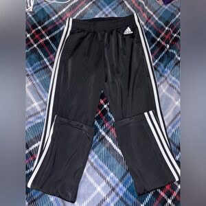 Adidas Women’s Black Sweatpants with White Accents